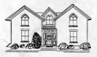 Heritage house illustration