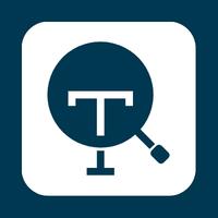 Graphic for the "Accessibility" page. Graphic depicts the letter "T" being enhanced by a magnifying glass. 
